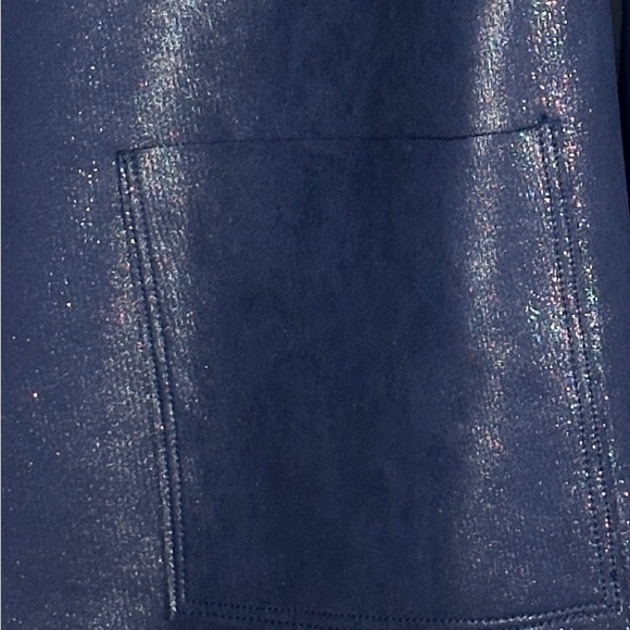 Conbipel open front jacket, navy, sparkly, sz 44 (M-L), new, Italy - Picture 3 of 14